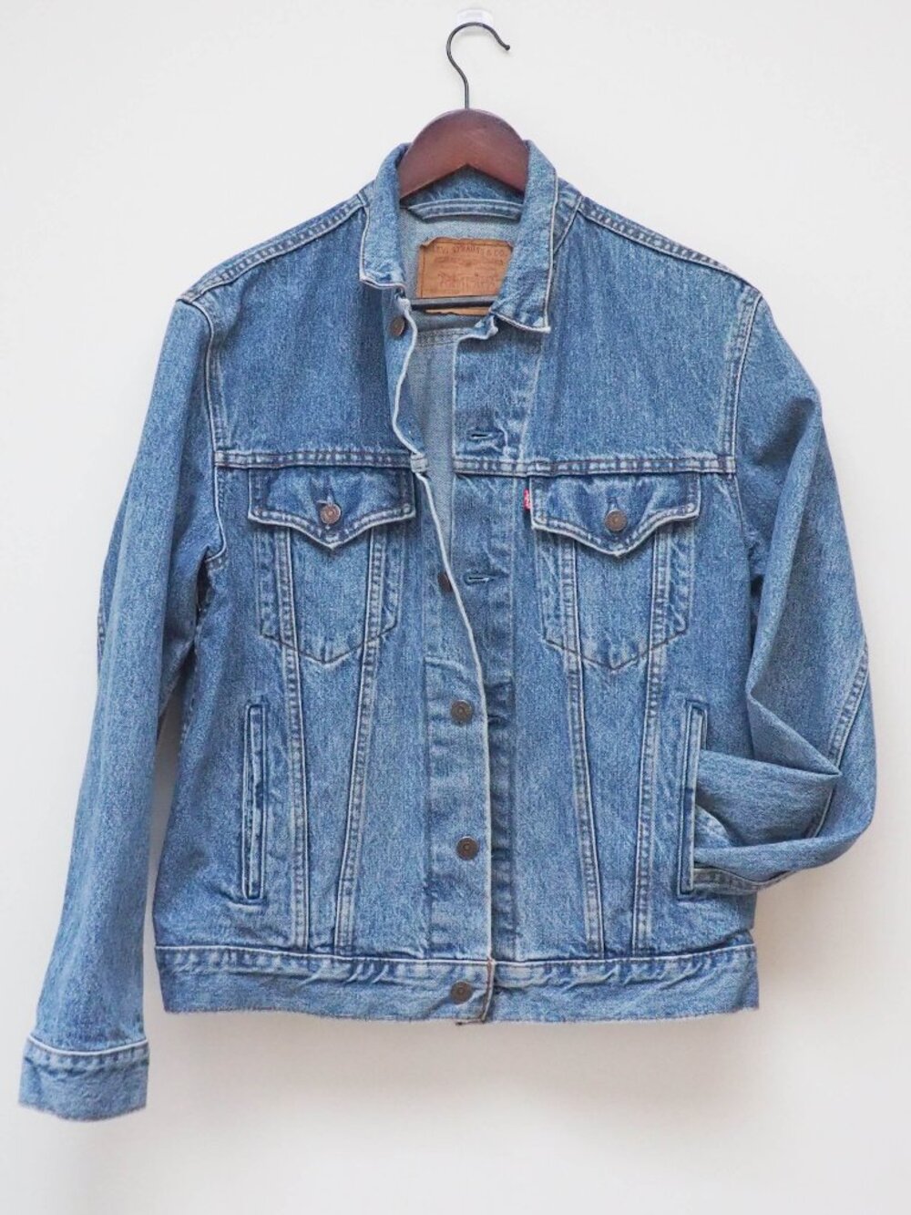 90s Levis Denim Jacket - Sz 40 - Vtg Levis Red Tab Jacket - Back To School